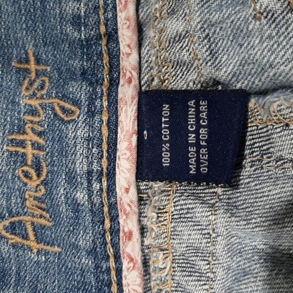 Distressed Jeans  Faded blue Bootcut Amethyst Size 9 - Picture 11 of 14